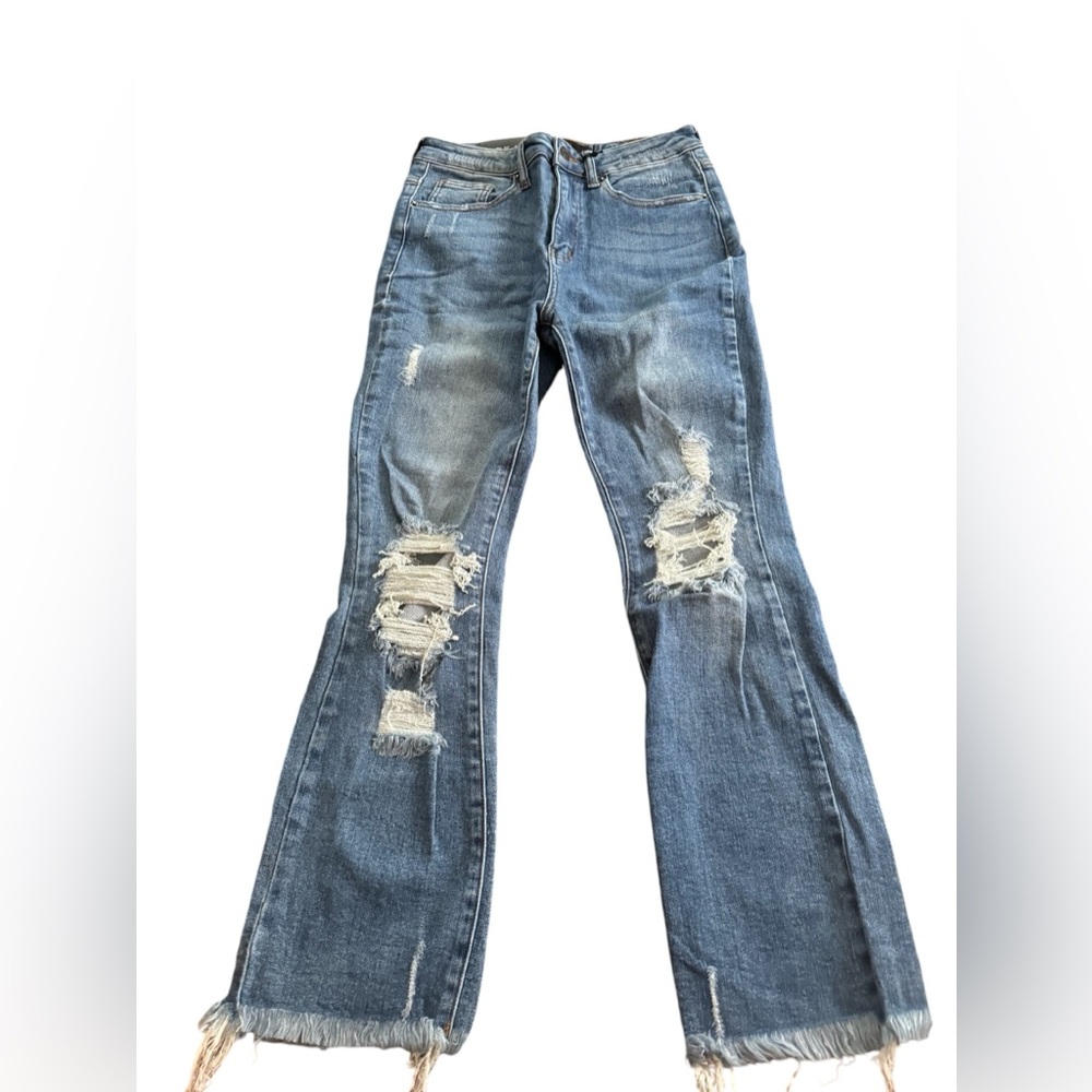Risen med wash destressed jeans 27/5. NWT
